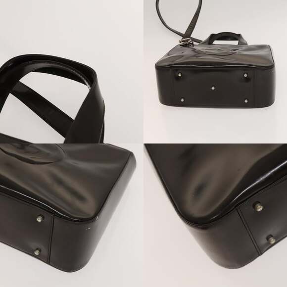 GUCCI Hand Bag Patent Leather Silver Brown 000 2058 0504 5 - Picture 10 of 12